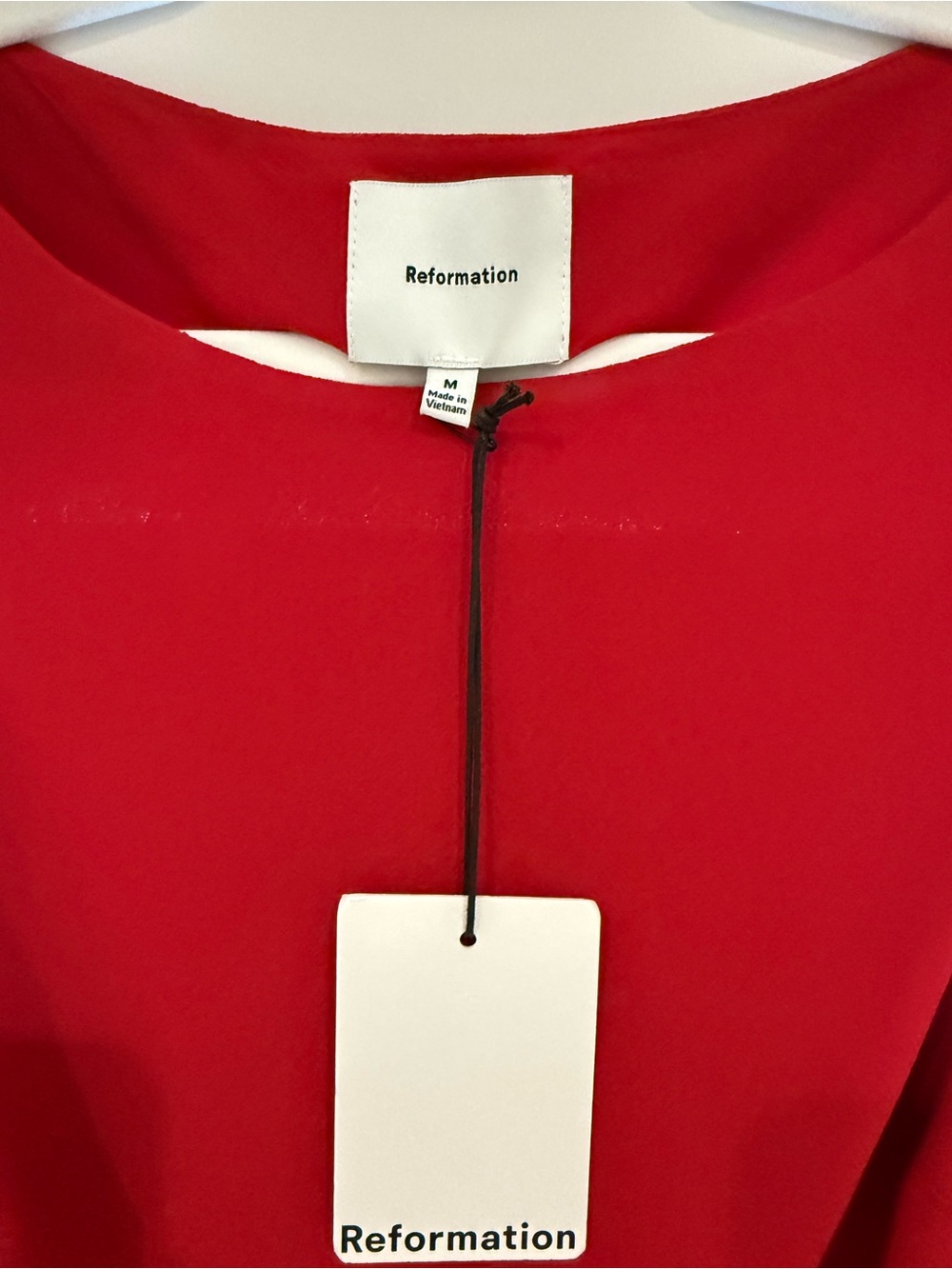 Reformation Vibrant Red Strapless Dress - Picture 3 of 4
